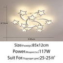 GobekUsa LED Acrylic Chandelier with Remote for Bedroom Dining Living Room Lighting