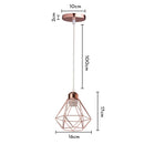GobekUsa Industrial Retro Loft LED Pendant Light for Home Living Room Kitchen