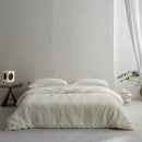 GobekUsa 100% Cotton Foam Yarn Bedding Set with Solid Color Jacquard Design