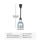 Vintage Telescopic Stainless Steel Buffet Heat Pendant Lamp