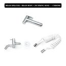 GobekUsa Brass Dual Purpose Bidet Faucet Set for Bathroom Sprayer and Shower