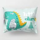 GobekUsa Cartoon Dinosaur Pillowcase for Home Decor and Kids Bedroom