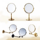 GobekUsa Adjustable Wall Mounted Cosmetic Mirror 1X/3X Magnification 2-Face Bathroom Mirror