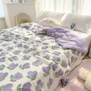 GobekUsa Double Gauze Rabbit Print Quilt: Soft, Breathable, Washable, Light Comforter