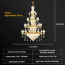 GobekUsa Crystal Living Room Chandelier: Elegant Lighting for Home, Hotel, Club