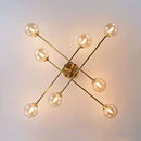 GobekUsa Glass Ball Chandelier for Living Room, Bedroom, and Study