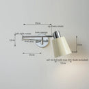 GobekUsa Cream LED Swing Arm Wall Lamp for Living Room Bedroom Mirror Stair Light