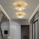 GobekUsa Gold Acrylic LED Ceiling Light - Modern Nordic Style Lighting for Home Decor