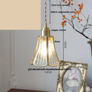 GobekUsa Glass LED Pendant Lamp Adjustable Loft Kitchen Light Fixture