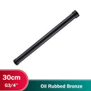 GobekUsa Black Bathroom Shower Faucet Extension Tube - Round & Square 30/40cm General Interface
