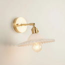 GobekUsa Green Glass LED Wall Light Fixture | Modern Nordic Pull Chain Lamp