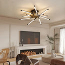 GobekUsa Dimmable LED Ceiling Chandelier, Modern Interior Lighting for Dining Room, Bedroom, Living Room