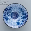 GobekUsa Blue & White Ceramic Kung Fu Tea Cup, Japanese Style Porcelain Sake Espresso Mug