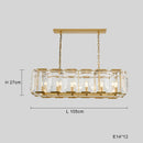 GobekUsa Black Crystal Pendant Chandelier for Home Decor Luxe Lighting