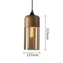 GobekUsa Black Glass Pendant Light Fixture for Modern Indoor Decor & Dining Room