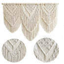 GobekUsa Boho Macrame Tassel Wall Hanging Tapestry with Wooden Stick