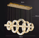 GobekUsa LED Chandeliers for Living Room Dining Room Modern Hanging Light Fixtures