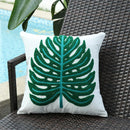 GobekUsa Boho Floral Embroidered Canvas Cushion Cover 45*45cm for Living Room