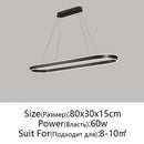 GobekUsa LED Aluminum Ceiling Chandelier for Kitchen Living Room Modern Nordic Design