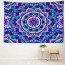 GobekUsa Blue Purple Mandala Tapestry Wall Hanging - Bohemian Abstract Aesthetics