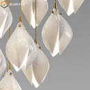 GobekUsa Ceramic LED Staircase Pendant Light Two-Tone Adjustable for Living, Dining, Bedroom