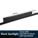 GobekUsa LED Track Light 10/20W COB Adjustable Grille Spot Lamp Linear Fill Rail Lighting