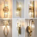 GobekUsa Crystal Wall Lamp: Luxury LED Indoor Lighting for Bedroom & Living Room