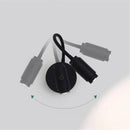 GobekUsa 10W Black Knob Switch LED Wall Light with Adjustable Beam Angle