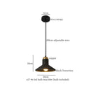GobekUsa Black Travertine Pendant Light: Nordic Modern LED Hanging Lamp for Living Room & Bedroom