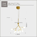 2024 GobekUsa Nordic Firefly LED Chandelier - Ideal for Living Room, Bedroom, Dining Room