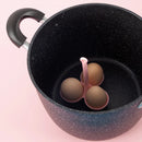 GobekUsa Egg Steamer Tray with 5 Grids - Durable Silicone Egg Boiler Holder