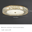 GobekUsa Gold Glass LED Ceiling Light Fixture Stainless Steel Lamps