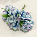 GobekUsa Blue Flower Cherry Stamen Berries Bundle for DIY Christmas Wedding Decor