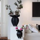 GobekUsa Black Jellyfish Petal Vase - Artistic Home Décor Handicraft