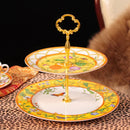 GobekUsa Elegant Butterfly Kitchen Tableware Set: Coffee Cup, Saucer, Coffeepot, Creamer, Sugar Jar, Plates, Cake Plate