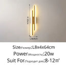 GobekUsa LED Strip Wall Lamp Luxury Loft Decor Bedroom Bedside Aisle Light