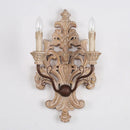 GobekUsa Elegant Solid Wood Carving Antique Wall Lamp for Home Decor