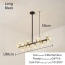 GobekUsa Crystal Bionic Petals Chandelier for Living Dining Bedroom Hall Hotel Decor