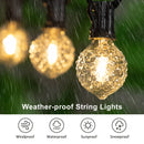 GobekUsa Dimmable LED G40 String Lights | 50FT 65FT Connectable Outdoor Fairy Light