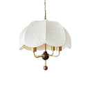 GobekUsa Korean Fabric Pendant Light for Bedroom Study Hotel Chandelier LED Lamp