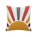 GobekUsa Abstract Embroidery Cushion Cover 45*45 Soft Velvet Pillowcase for Sofa Home