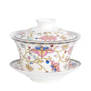 GobekUsa 350ml Ceramic Gaiwan Porcelain Tea Cup Set
