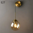 GobekUsa Glass Ball Wall Lamps: Modern Nordic Golden Chrome Lighting Fixtures for Living Room, Kitchen