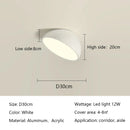 GobekUsa LED Semicircular Ceiling Light for Bedroom, Aisle, Balcony - Modern & Creative Lighting Fixtures