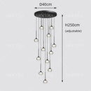 Black Water Drop Acrylic LED Pendant Light
