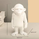 GobekUsa Gorilla Sculpture Resin Figure Monkey Statue Home Decor Living Room Figurine Craft