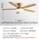GobekUsa 72" Low Floor Fan Light Chandelier 2023 Living Room Ceiling Fan Strong Winds