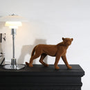 GobekUsa Leopard Flocking Sculpture Cheetah Pendant Home Decor Figurine