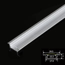 GobekUsa LED Aluminum Profiles Corner Channel with Transparent/Milky Diffuser for Strip Lights