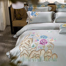 GobekUsa 200S Embroidered Egyptian Cotton Bedding Set Queen King Sheets Duvet Cover